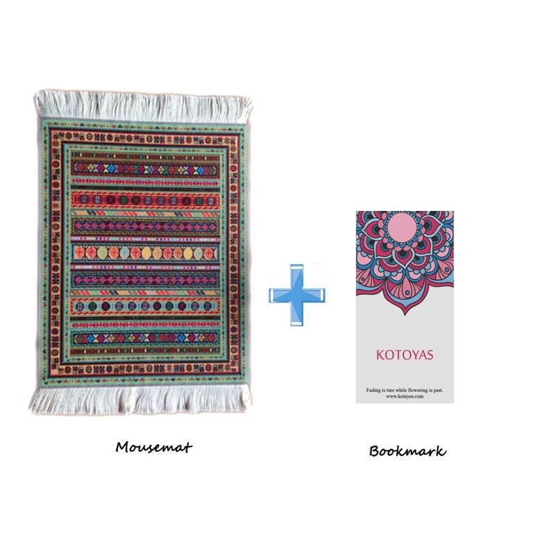 kotoyas Persian Style Carpet Mouse Pad, Several Images (Red Passion) - Image 2